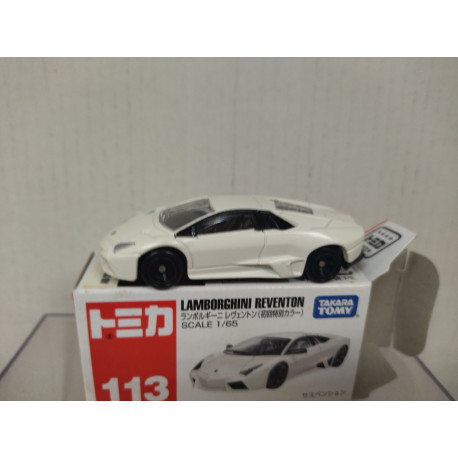 LAMBORGHINI REVENTON WHITE 1:65/apx 1:64 TOMICA 113 - BCN STOCK CARS