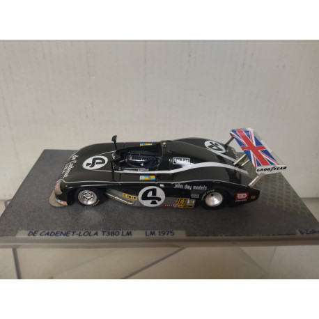 DE CADENET-LOLA T380 24 H LE MANS 1975 DE CADENET-CRAFT 1:43 BIZARRE BZ54 RESINA