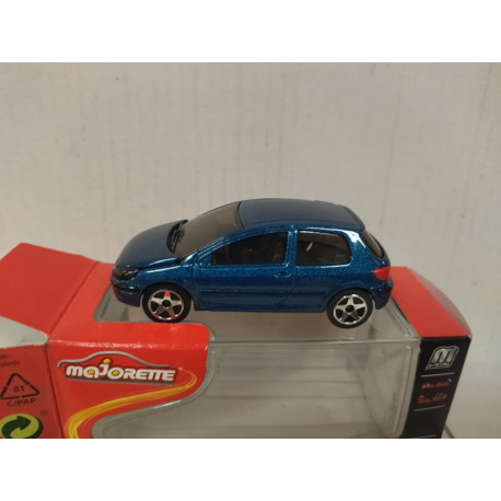 PEUGEOT 307 DARK BLUE 1:58/apx 1:64 MAJORETTE 205 BOX