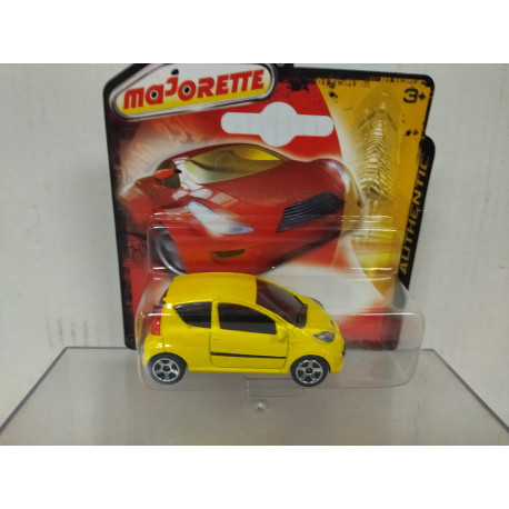 PEUGEOT 107 YELLOW 1:55/apx 1:64 MAJORETTE 205 BOX