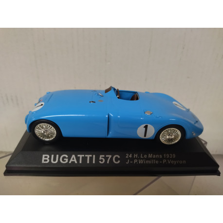 BUGATTI 57 C 1939 WIN 24 H LE MANS WIMILLE-VEYRON 1:43 ALTAYA IXO