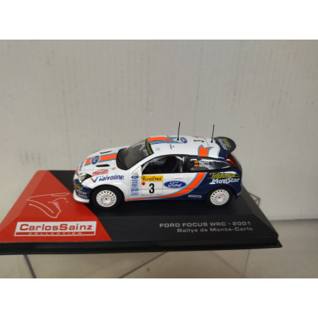 FORD FOCUS WRC 2001 RALLY MONTE CARLO C.SAINZ 1:43 ALTAYA IXO