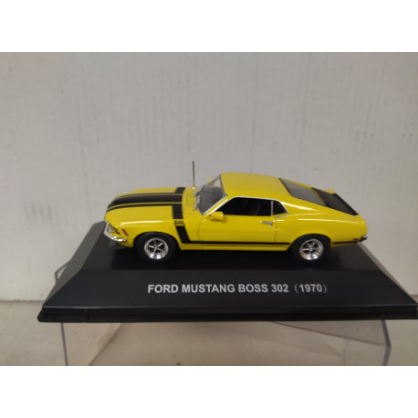 FORD MUSTANG 1970 BOSS 302 YELLOW MUSTANG-AMERICAN CARS 1:43 ALTAYA IXO