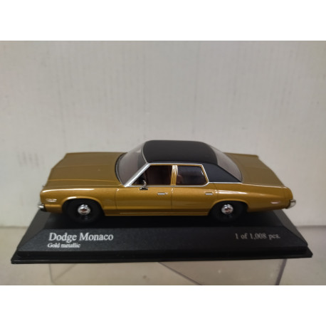 DODGE MONACO 1974 GOLD METALIC 1:43 MINICHAMPS 400144772 - BCN