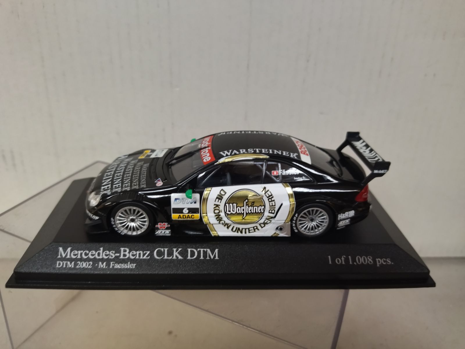 MERCEDES-BENZ CLK 2002 DTM M.FAESSLER 1:43 MINICHAMPS 400023206
