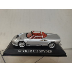 SPYKER C12 ZAGATO SPYDER SILVER DREAM CARS 1:43 ALTAYA IXO