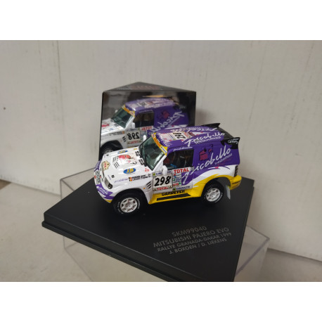 MITSUBISHI PAJERO 1999 EVO RALLY GRANADA DAKAR BOXOEN 1:43 SKID SKM 99040