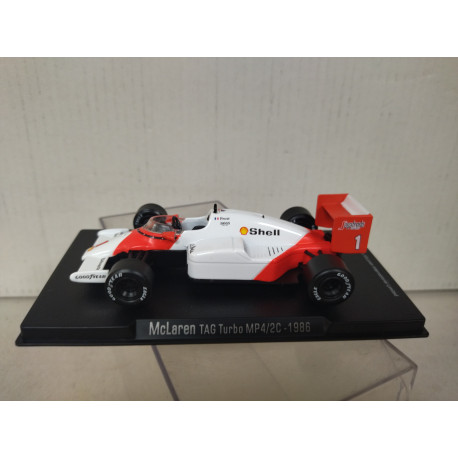 MCLAREN MP 4-2C 1986 TAG TURBO FORMULA F1 WIN ALAIN PROST 1:43 RBA
