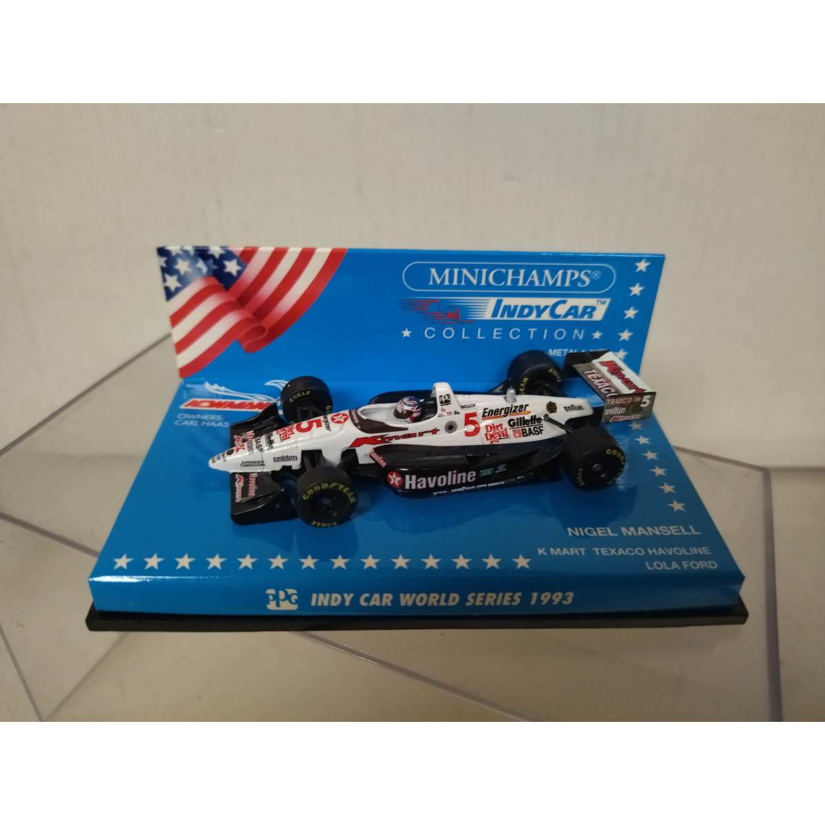 LOLA FORD NIGEL MANSELL INDY CAR WORLD SERIES 1993 1:64 MINICHAMPS