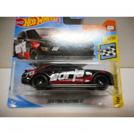 FORD MUSTANG 2015 GT BLACK/BORJA 1:64 HOT WHEELS