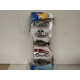 PACK 5-CARS RACING CARS 1:64 HOT WHEELS