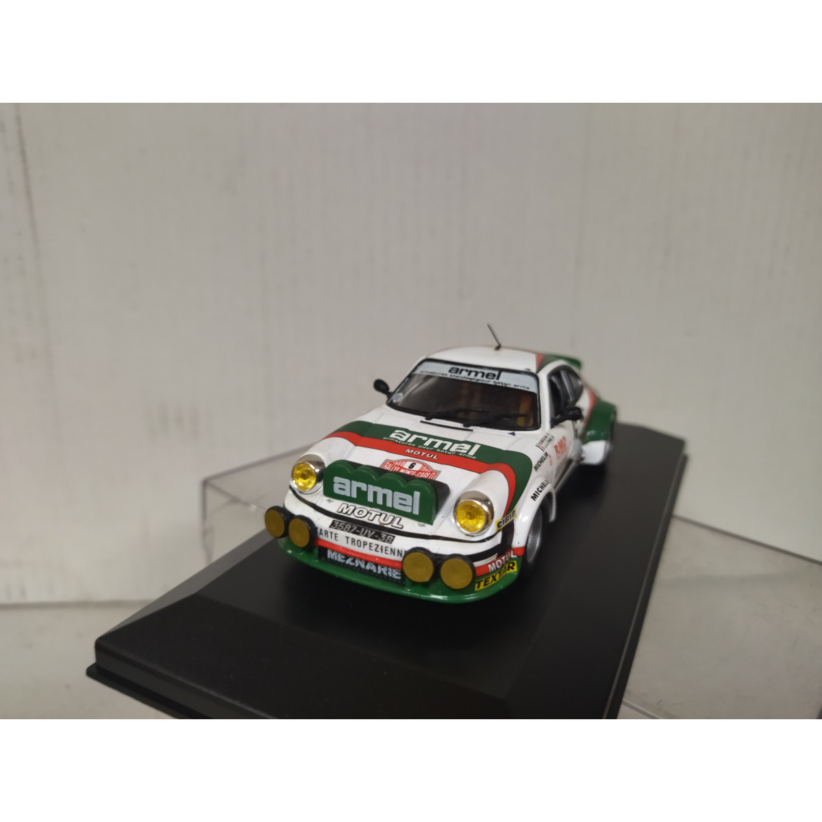 Miniature Porsche 911 Carrera Rally Monte Carlo 1978 - 1/43 Altaya - Métal Avec Boîte