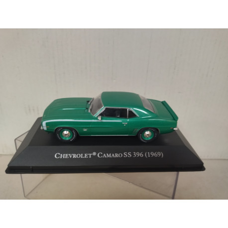 CHEVROLET CAMARO 1969 SS 396 GREEN AMERICAN CARS 1:43 ALTAYA IXO