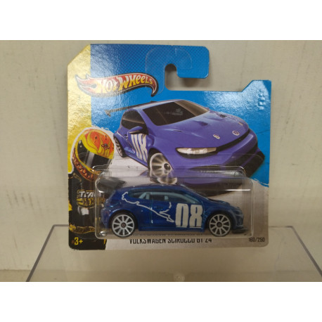 VOLKSWAGEN SCIROCCO GT24 BLUE n08 1:64 HOT WHEELS