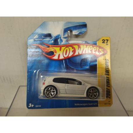 VOLKSWAGEN GOLF GTi WHITE 27/36 1:64 HOT WHEELS VINTAGE