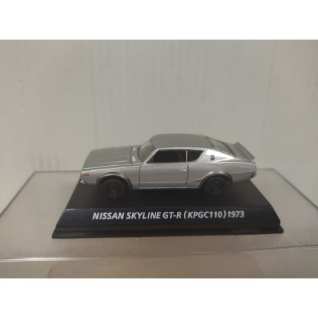 NISSAN SKYLINE 1973 GT-R  KPGC110 SILVER 1:64 KONAMI