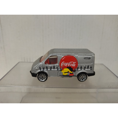 FORD TRANSIT 2002 SILVER COCA-COLA apx 1:64 MATCHBOX NO BOX