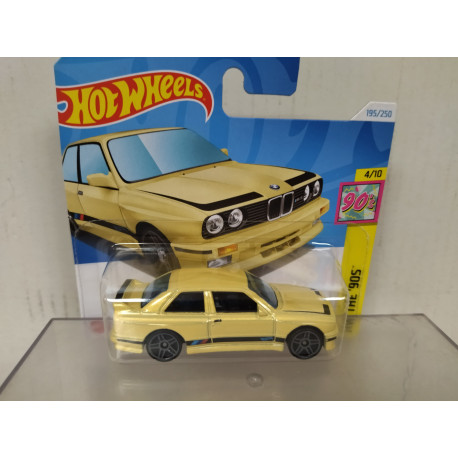 BMW E30 M3 1992 YELLOW 4/10 THE 90´S 1:64 HOT WHEELS