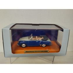 VEB WARTBURG 311-2 1958 CABRIOLET DDR-AUTOS 1:43 ATLAS IXO