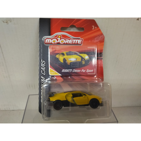 BUGATTI CHIRON PUR SPORT YELLOW PREMIUM 1:64 MAJORETTE