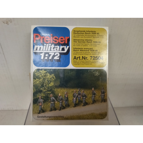 ADVANCING INFANTRY 1939-45 GERMAN REICH FIGURES 1:72 PREISER 72504