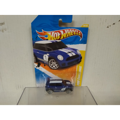 MINI CHALLENGE BLUE/WHITE 2011 NEW MODELS 1:64 HOT WHEELS VINTAGE