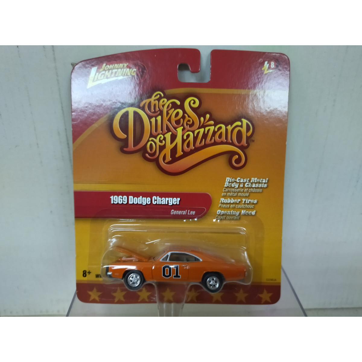 DODGE CHARGER 1969 GENERAL LEE DUKES OF HAZZARD 1:64 JOHNNY
