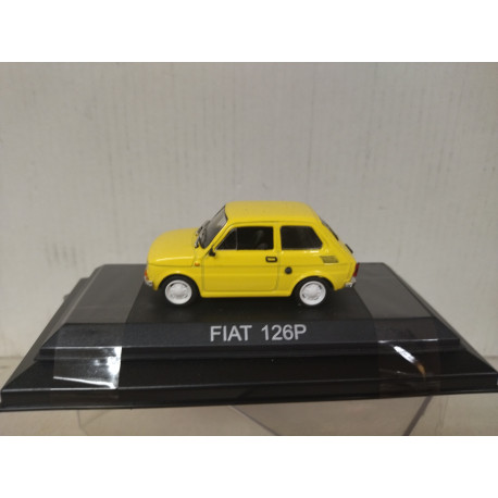 FIAT 126P YELLOW 1:43 DeAGOSTINI IXO CAJA NO ORIGINAL