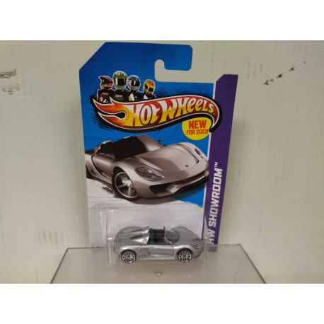 PORSCHE 918 SPYDER SILVER 1:64 HOT WHEELS VINTAGE