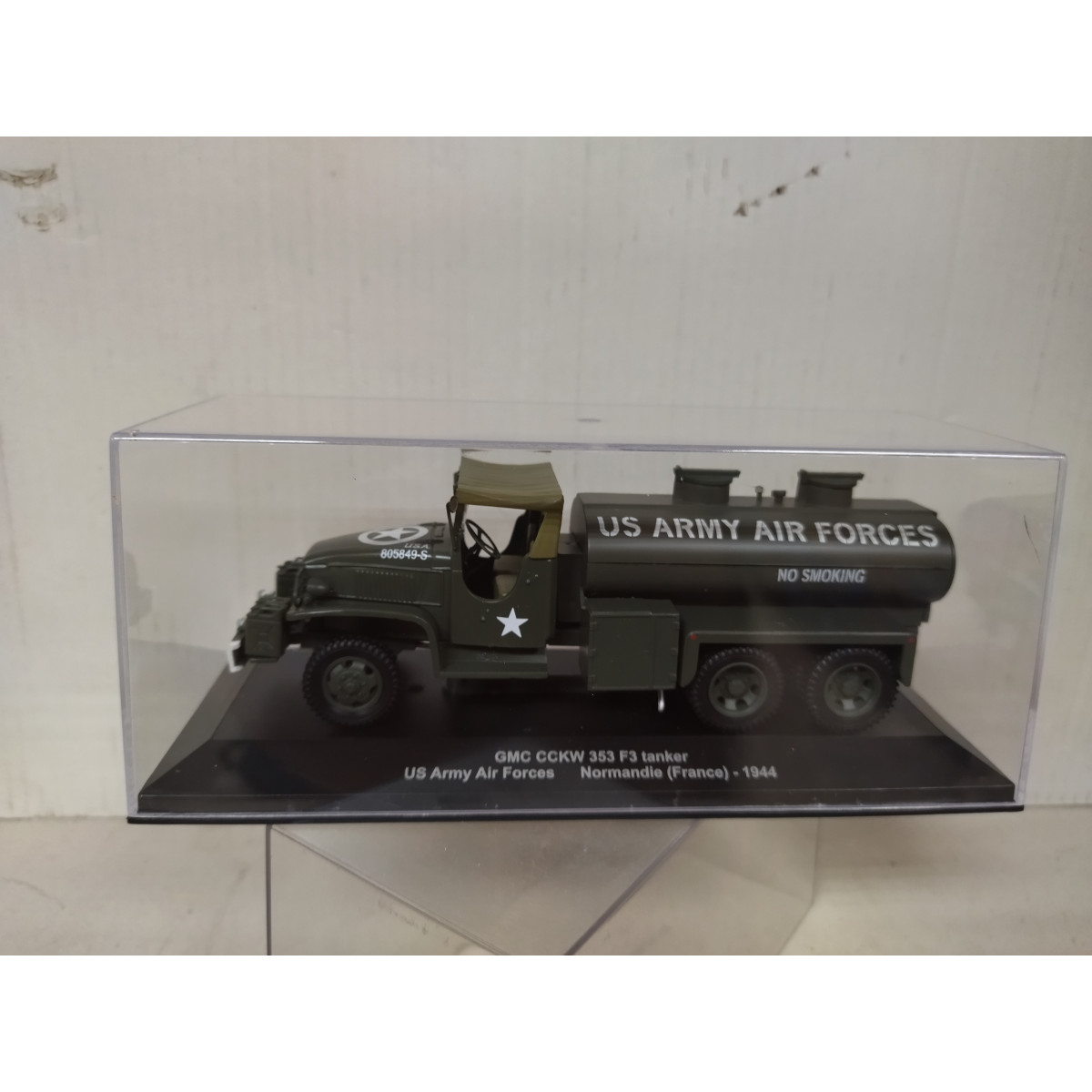 Miniature 1/43 Camion GMC CCKW 353 Dépannage - 1944 Normandie - WW2 - Boîte Vitrine