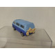VOLKSWAGEN T3 SUNWAGON BLUE 1:64 HOT WHEELS MALAYSIA NO BOX