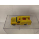 FIRE SQUAD SERIES AMBULANCE YELLOW 1:64 HOT WHEELS MALAYSIA NO BOX
