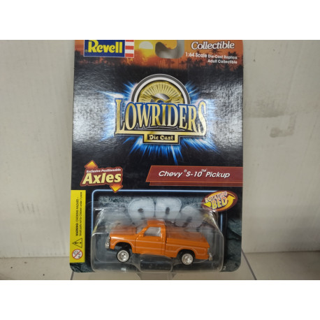 CHEVROLET S-10 PICKUP ORANGE LOWRIDERS 1:64 REVELL - BCN STOCK CARS