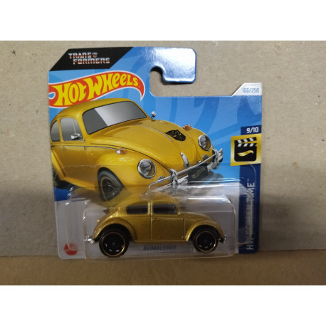 BUMBLEBEE (VW BEETLE) GOLD TRANSFORMERS 9/10 SCREEN TIME 1:64 HOT WHEELS