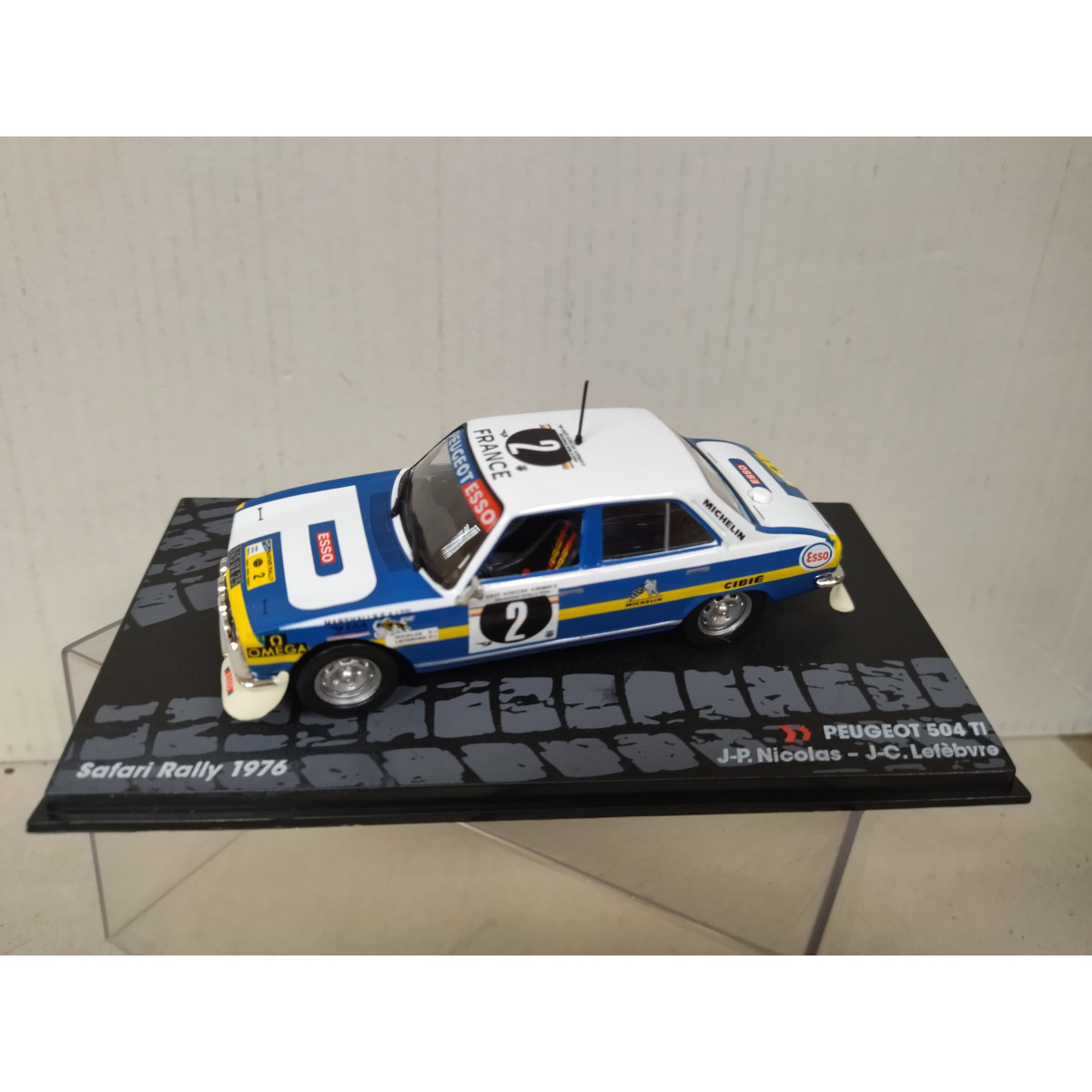 Ixo 1/43 - Peugeot 504 Safari Rally 1976 - JP Nicolas