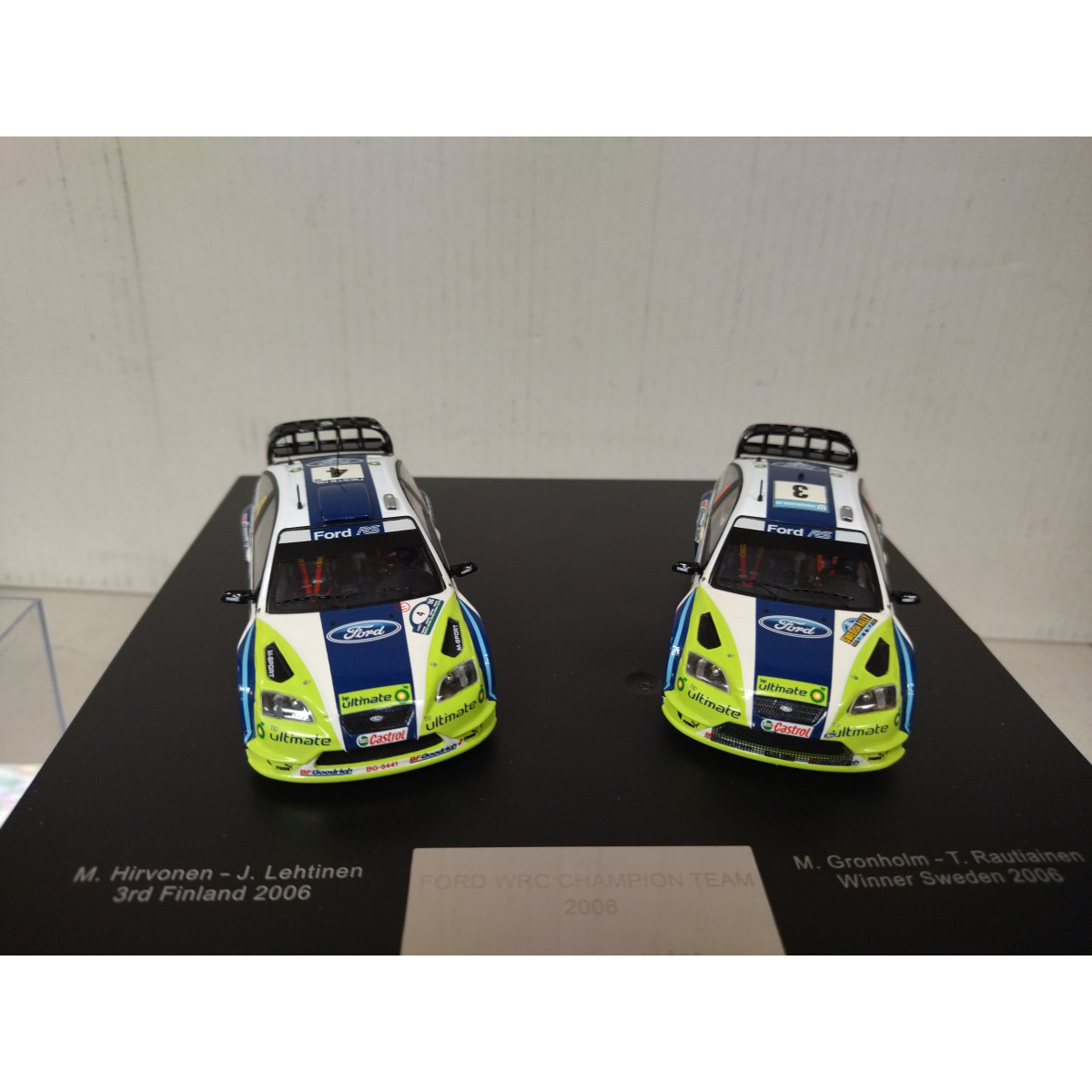FORD FOCUS WRC 2006 CHAMPION TEAM HIRVONEN & GRONHOLM 1:43 IXO