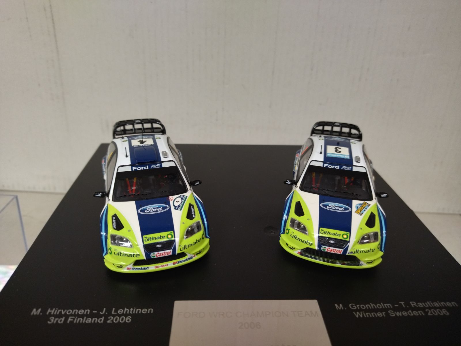 FORD FOCUS WRC 2006 CHAMPION TEAM HIRVONEN & GRONHOLM 1:43 IXO
