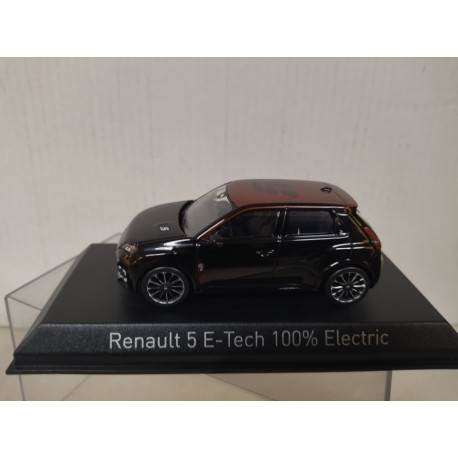 RENAULT 5 2025 E-TECH 100% ELECTRIC BLACK & RED 1:43 NOREV 510554