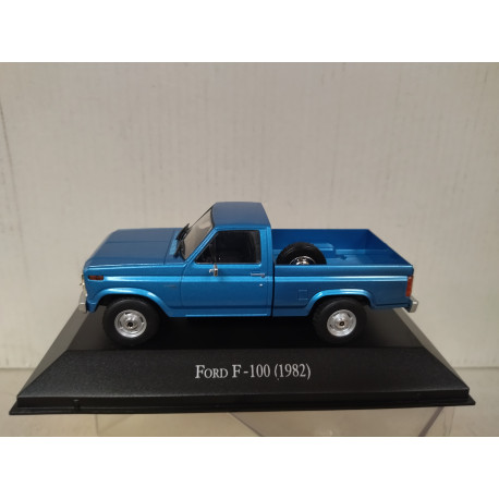 FORD F-100 1982 PICKUP BLUE ARGENTINA 1:43 SALVAT IXO HARD BOX