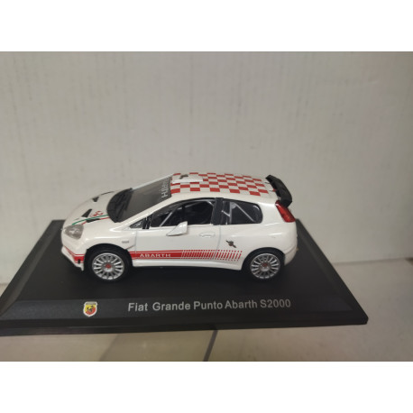 FIAT ABARTH GRANDE PUNTO S2000 WHITE/RED 1:43 METRO HACHETTE