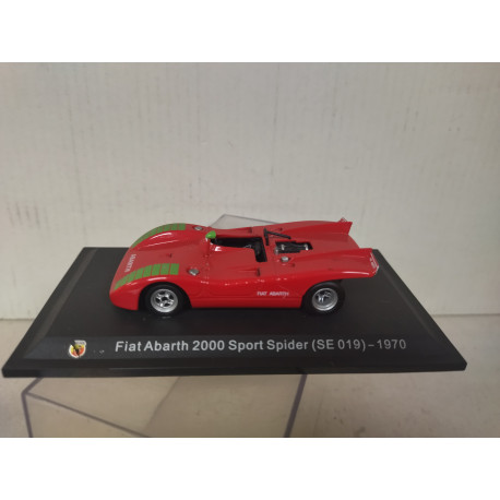 FIAT ABARTH 2000 1970 SPORT SPIDER SE019 RED 1:43 METRO HACHETTE