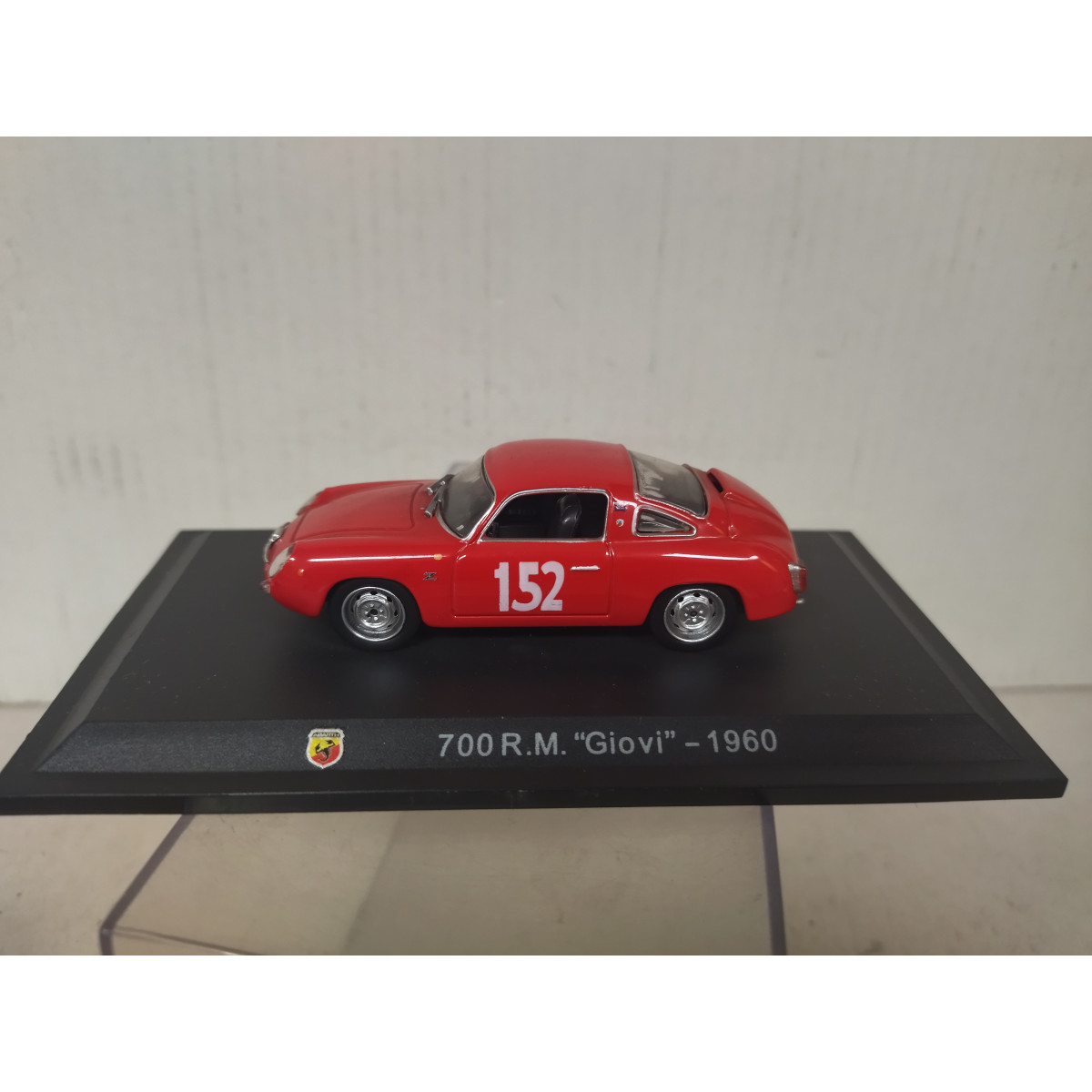 FIAT ABARTH 700 RM GIOVI 1960 n152 RED 1:43 METRO HACHETTE - BCN