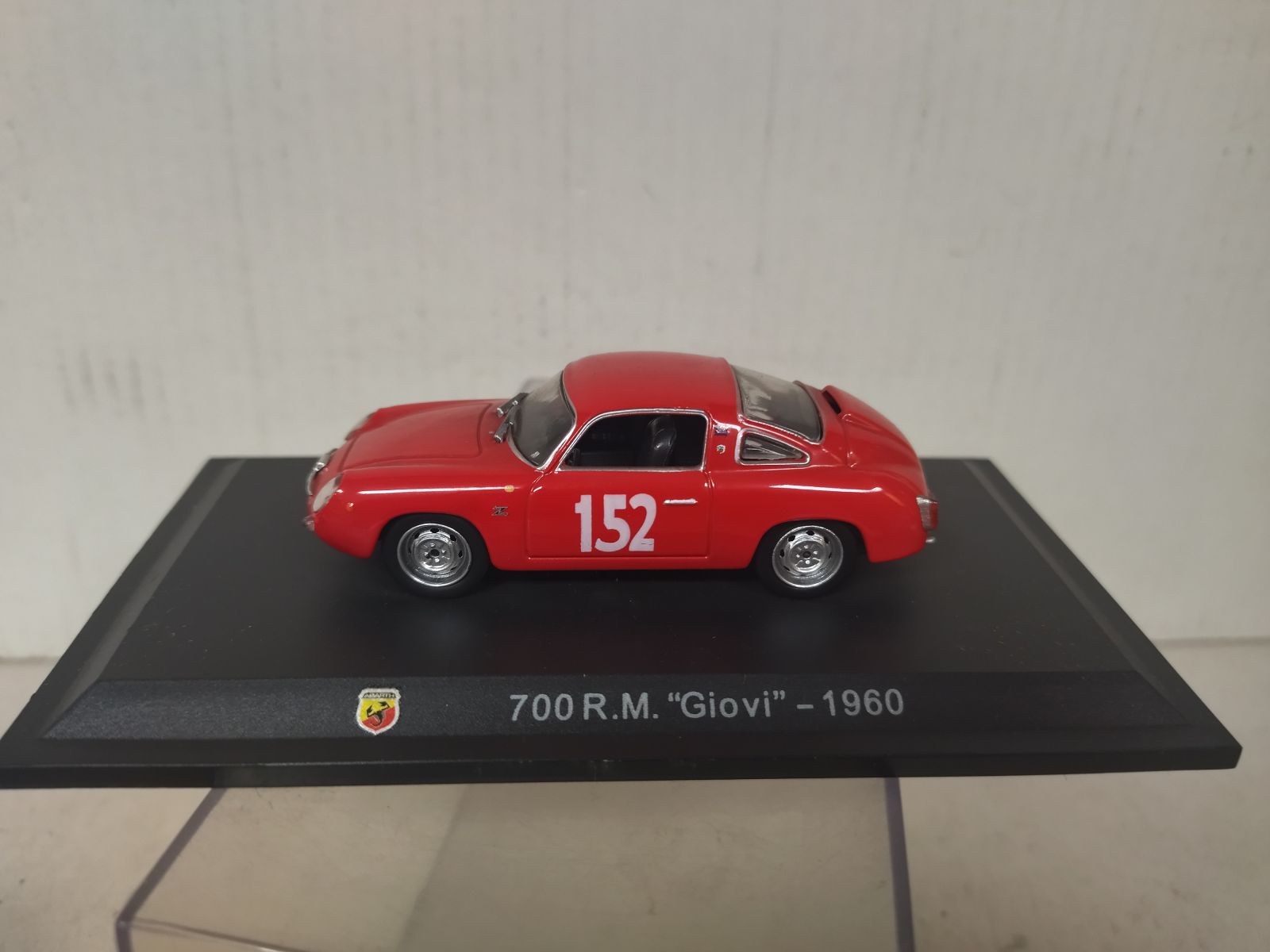 FIAT ABARTH 700 RM GIOVI 1960 n152 RED 1:43 METRO HACHETTE - BCN