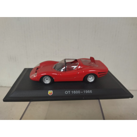 FIAT ABARTH OT 1600 1966 RED 1:43 METRO HACHETTE - BCN STOCK CARS