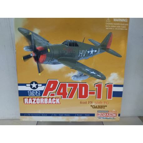 REPUBLIC P-47 D-11 RAZORBACK THUNDERBOLT USA WW 2 1:72 DRAGON WARBIRDS