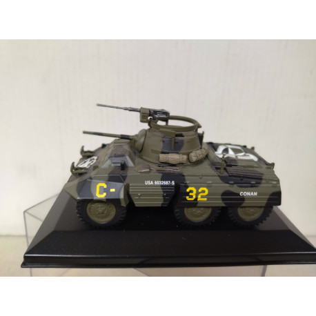 M8 1944 FORD LIGHT ARMORED CAR 2nd ARM DIV WW 2 1:43 ALTAYA IXO CAJA NO ORIGINAL