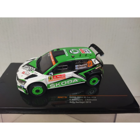 SKODA FABIA R5 EVO 2019 RALLY PORTUGAL ROVANPERA 1:43 IXO RAM716