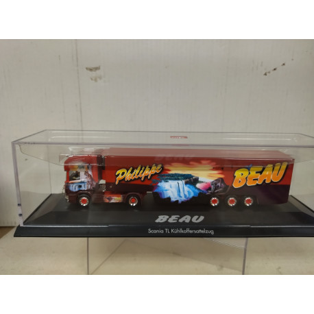SCANIA TL KUHLKOFFERSATTELZUG BEAU 1:87 H0 HERPA