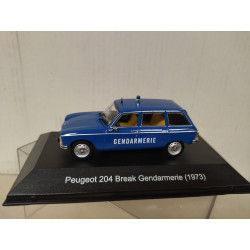 PEUGEOT 204 BREAK 1973 GENDARMERIE TEST 1:43 ALTAYA IXO
