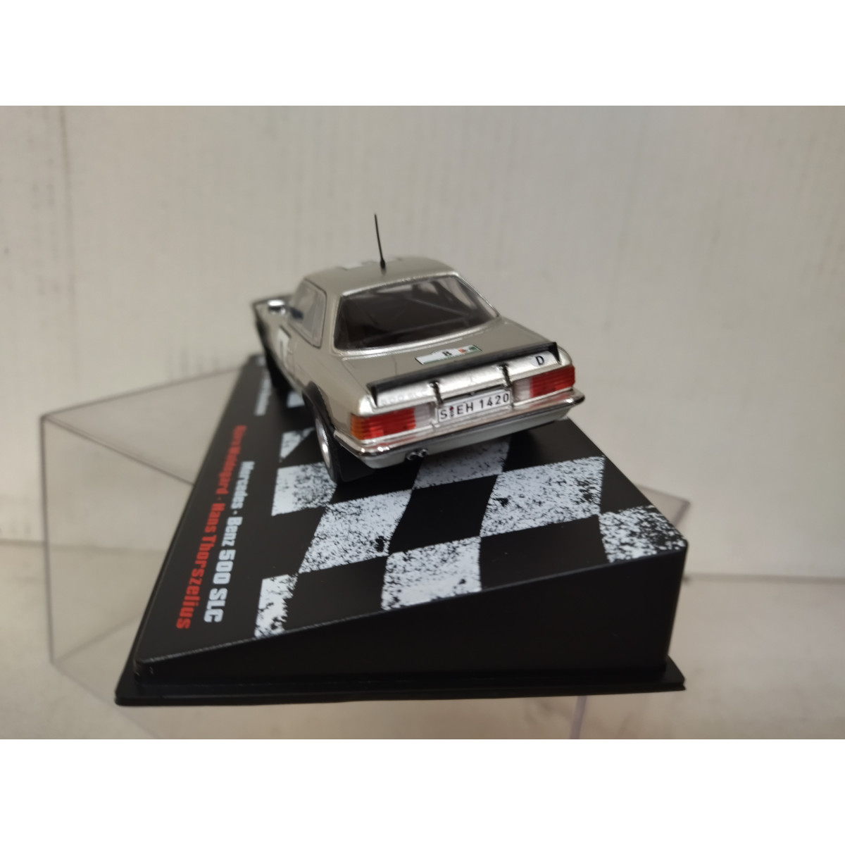 Maquette 1/43 Mercedes 500 SLC Rallye Côte D'Ivoire 1980 - IXO/Altaya - Occasion